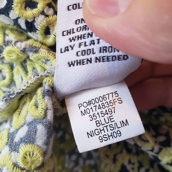 FEVER Embroidery Floral Peasant Top - Picture 11 of 11